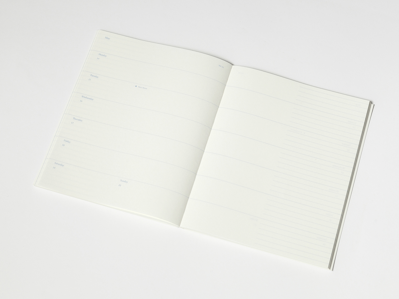 Weekly Diary White